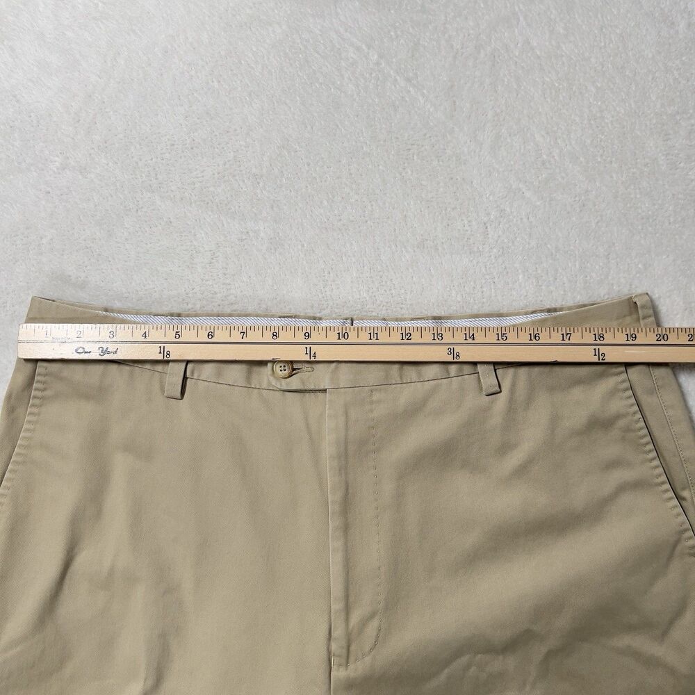 Peter Millar Raleigh Washed Twill Pant Mens Sz 40x38(32) Khaki 100% Pima Cotton - Picture 8 of 12
